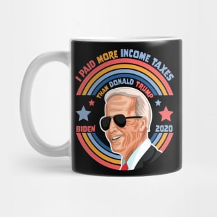 I Paid More Income Taxes Than Donald Trump Joe Biden 2020 Mug